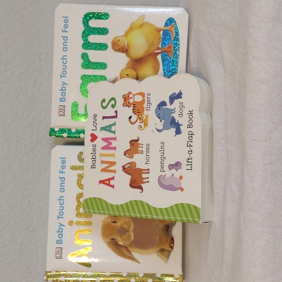 Other - Bundle of 3 Baby Books. 2 touch and feel. One lift-a-flap book. GUC